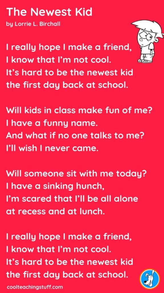 image The Newest Kid poem