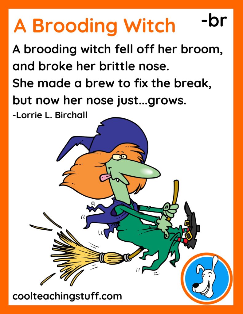 Image of Halloween poem, "A Brooding Witch," by Lorrie L. Birchall
