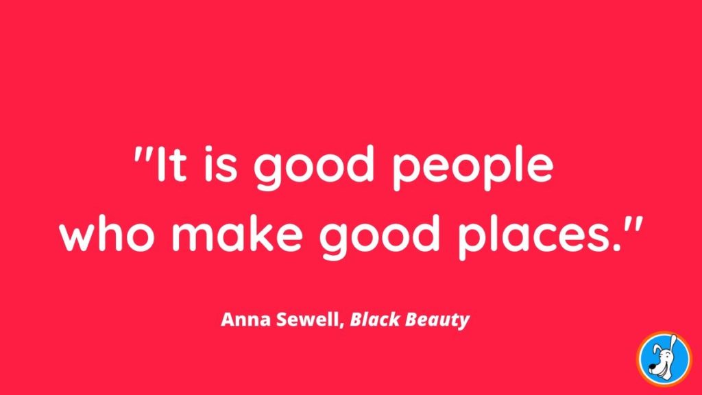 children's book quote from Black Beauty by Anna Sewell