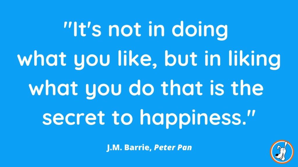 children's book quote from Peter Pan by J.M. Barrie