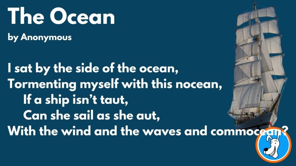limerick example The Ocean