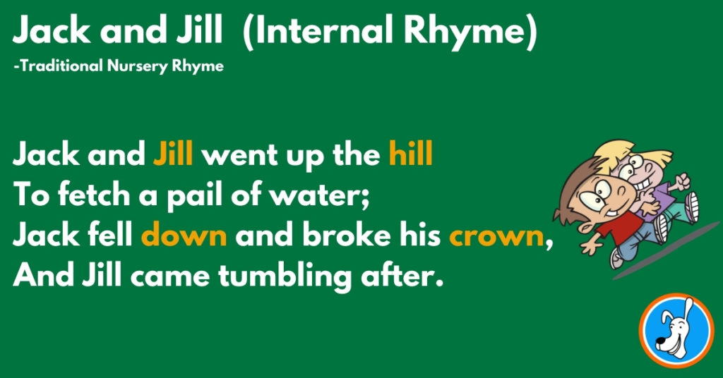 example of internal rhyme